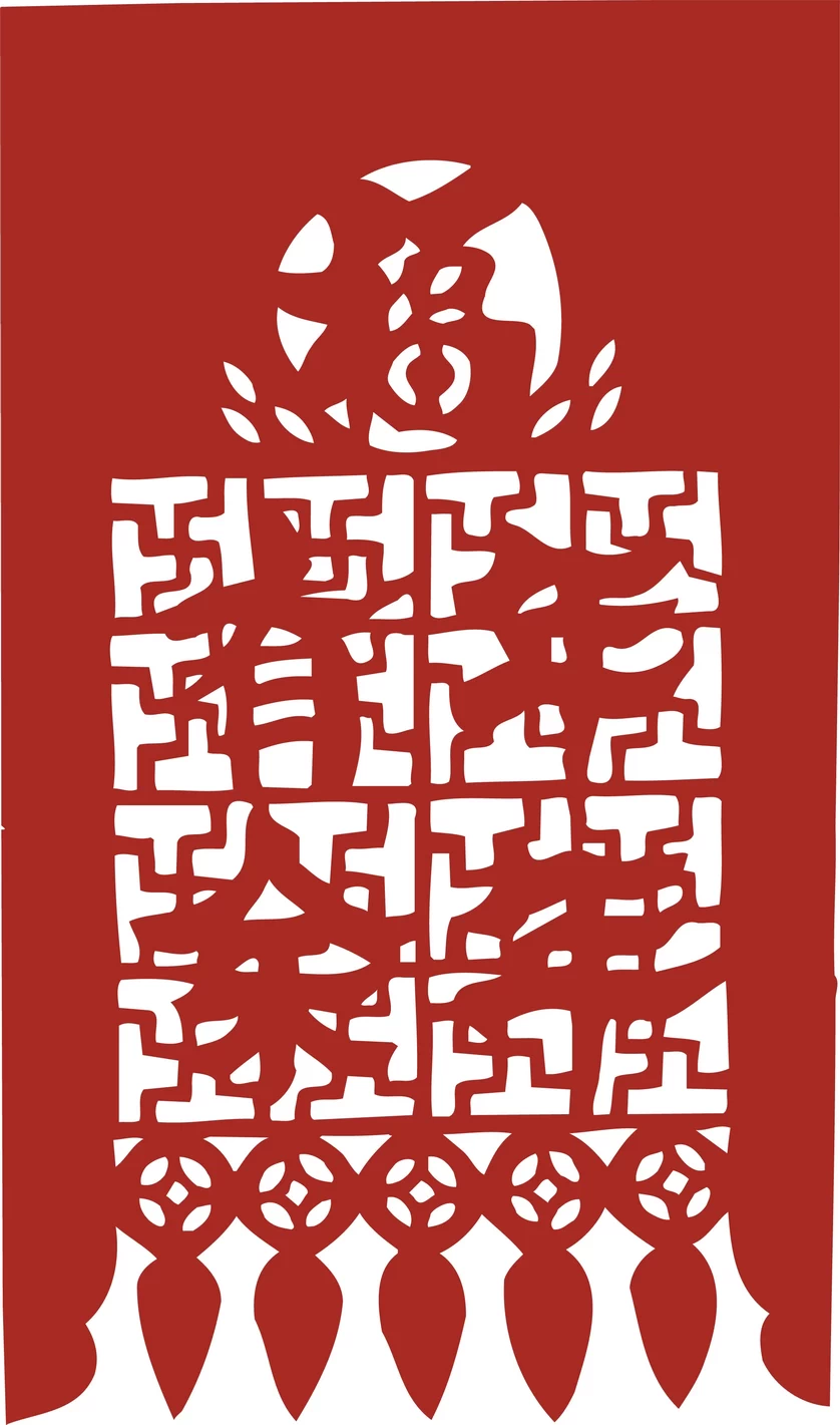 中国风中式传统喜庆民俗人物动物窗花剪纸插画边框AI矢量PNG素材【1991】